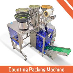 Four Vibratory Bowls Screw Packing Machine